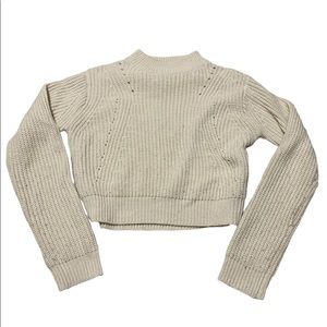 Cropped Cream Sweater